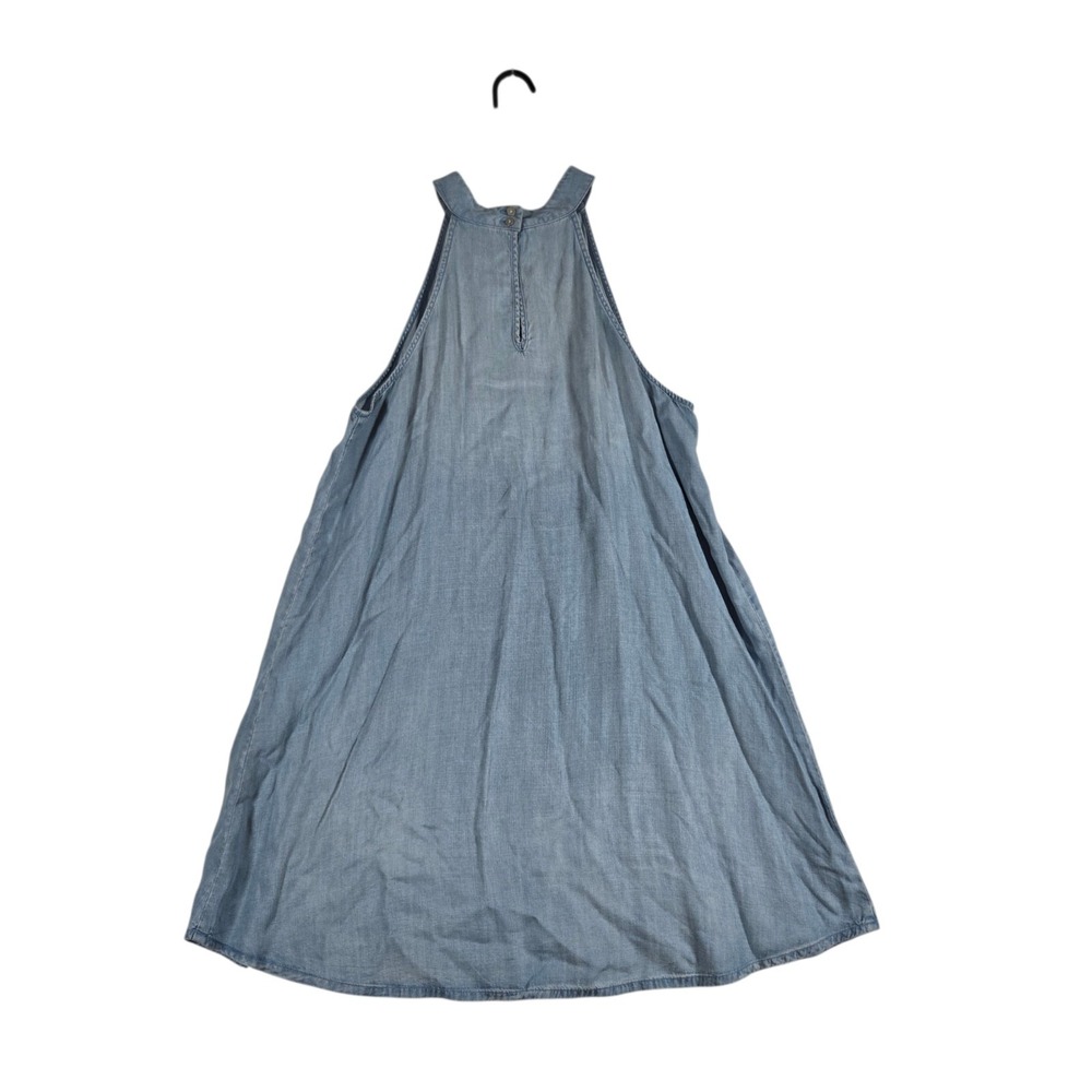 Cloth & Stone Trapeze Dress Womens XL Blue Chambray Denim Sleeveless - Picture 7 of 8